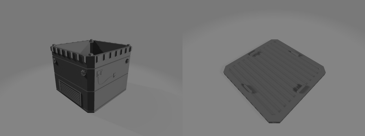 Industrial Enclave 3D Modular Tabletop Terrain