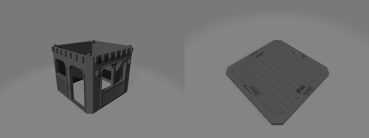 Industrial Enclave 3D Modular Tabletop Terrain