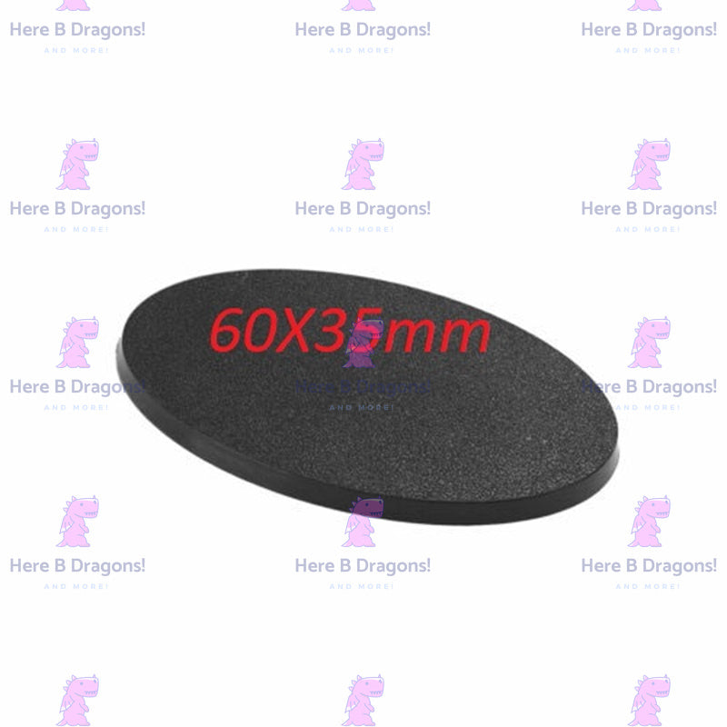 60x35mm Oval Bases for Warhammer 40K / AOS etc