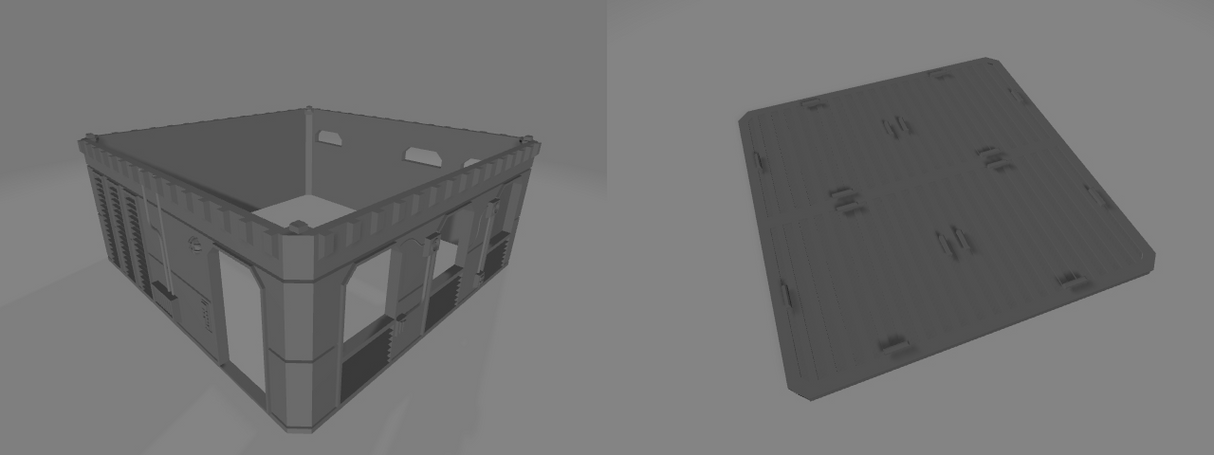 Industrial Enclave 3D Modular Tabletop Terrain