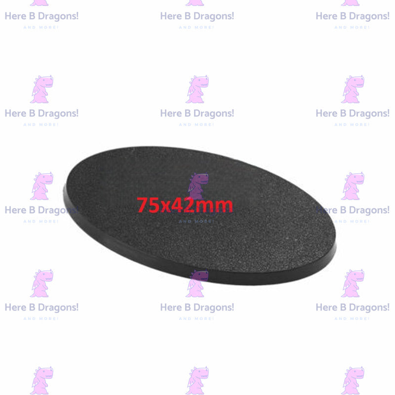 75x42mm Oval Bases for Warhammer 40K / AOS etc