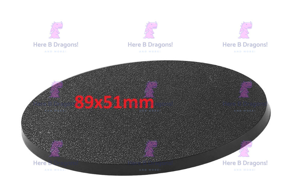 89x51mm Oval Bases for Warhammer 40K / AOS etc