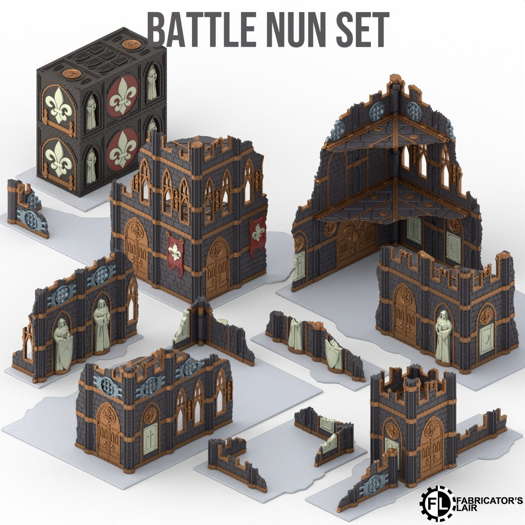 11th Edition Foldable Terrain - Battle Nun Set