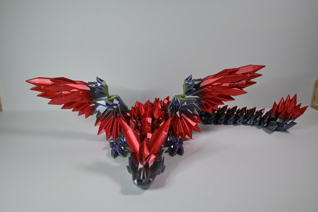 CrystalWing Dragon (Single Colour Filamnet) - Standard Size