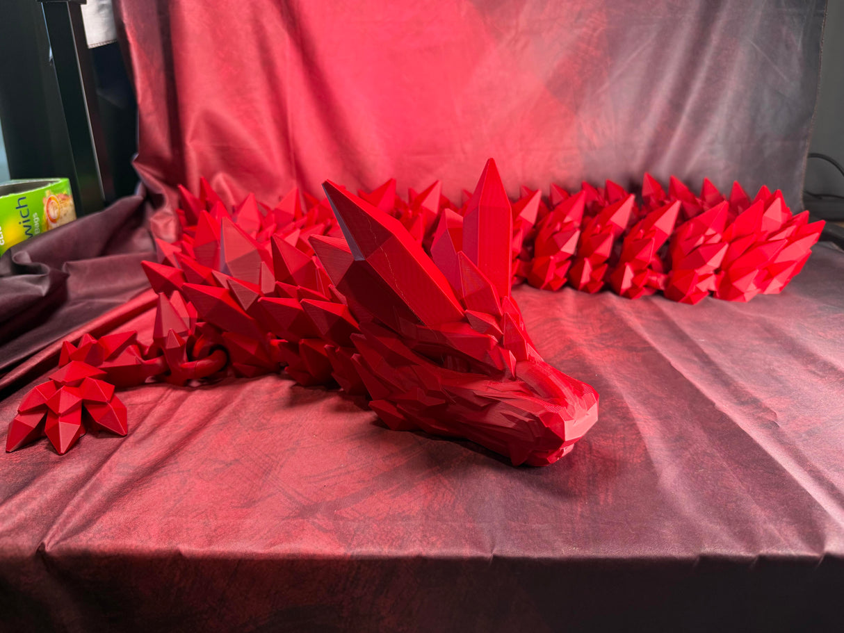 Crystal Dragon (No Wings) - SUPER Size Approx. 204cm long