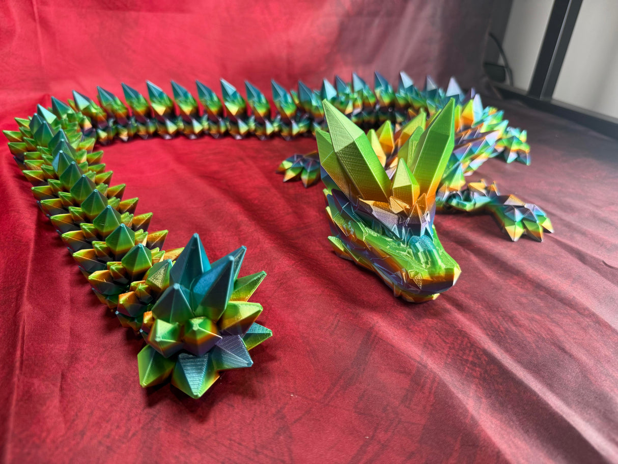 Crystal Dragon (No Wings) - EXTRA Extra Large Size Approx. 137cm long