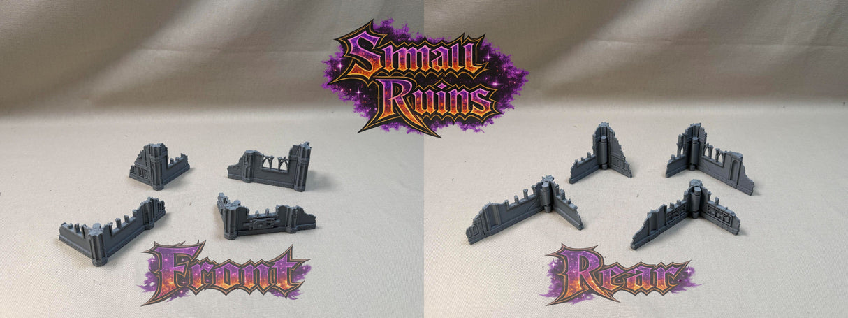 11th Edition Compatible Folding Terrain – Small Ruins (Gothic Theme)