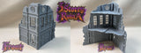 11th Edition Compatible Folding Terrain – 3 Storey Ruin A (Industrial Theme)
