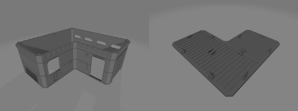 Industrial Enclave 3D Modular Tabletop Terrain