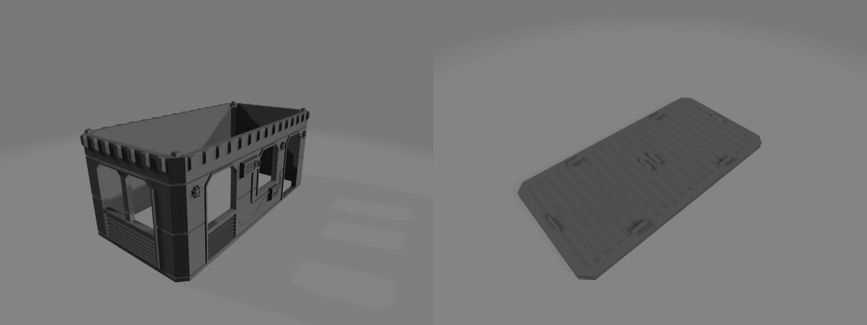 Industrial Enclave 3D Modular Tabletop Terrain