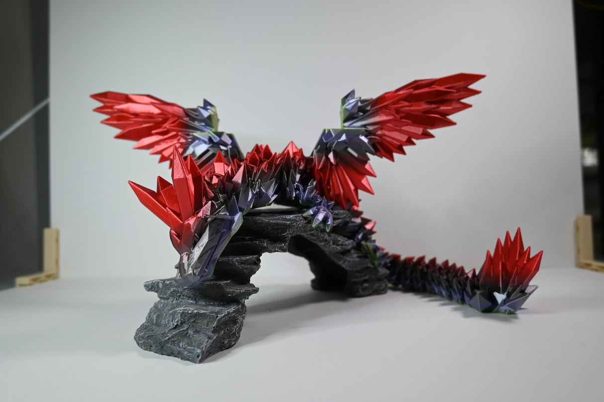 CrystalWing Dragon (Single Colour Filamnet) - Standard Size