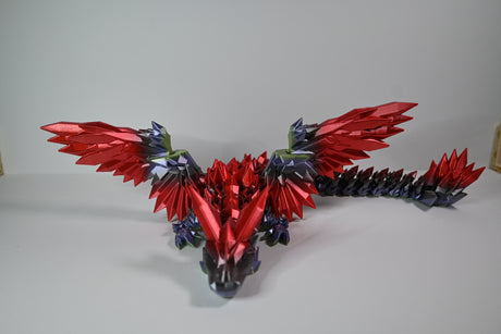 CrystalWing Dragon (Single Colour Filamnet) - Standard Size