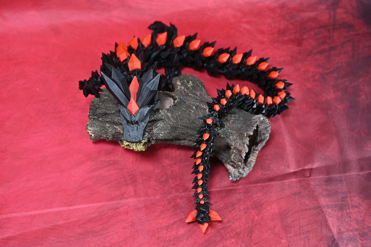 Crystal Dragon (No Wings 2 Colours) - Standard Size