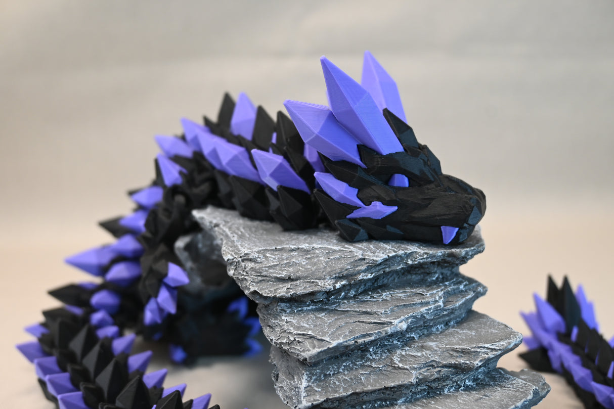 Crystal Dragon (No Wings) 2 Colours - Standard Size