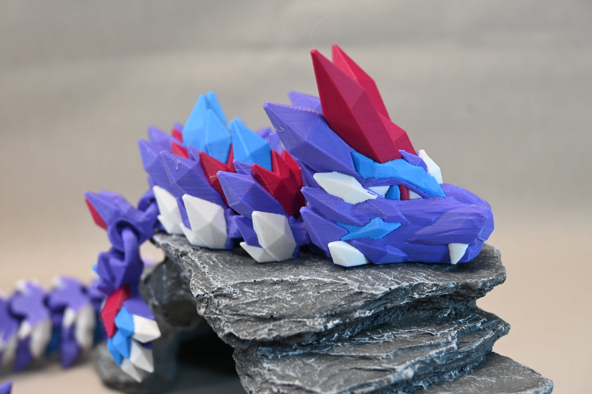 Crystal Dragon (No Wings Quad Colour) - Standard Size