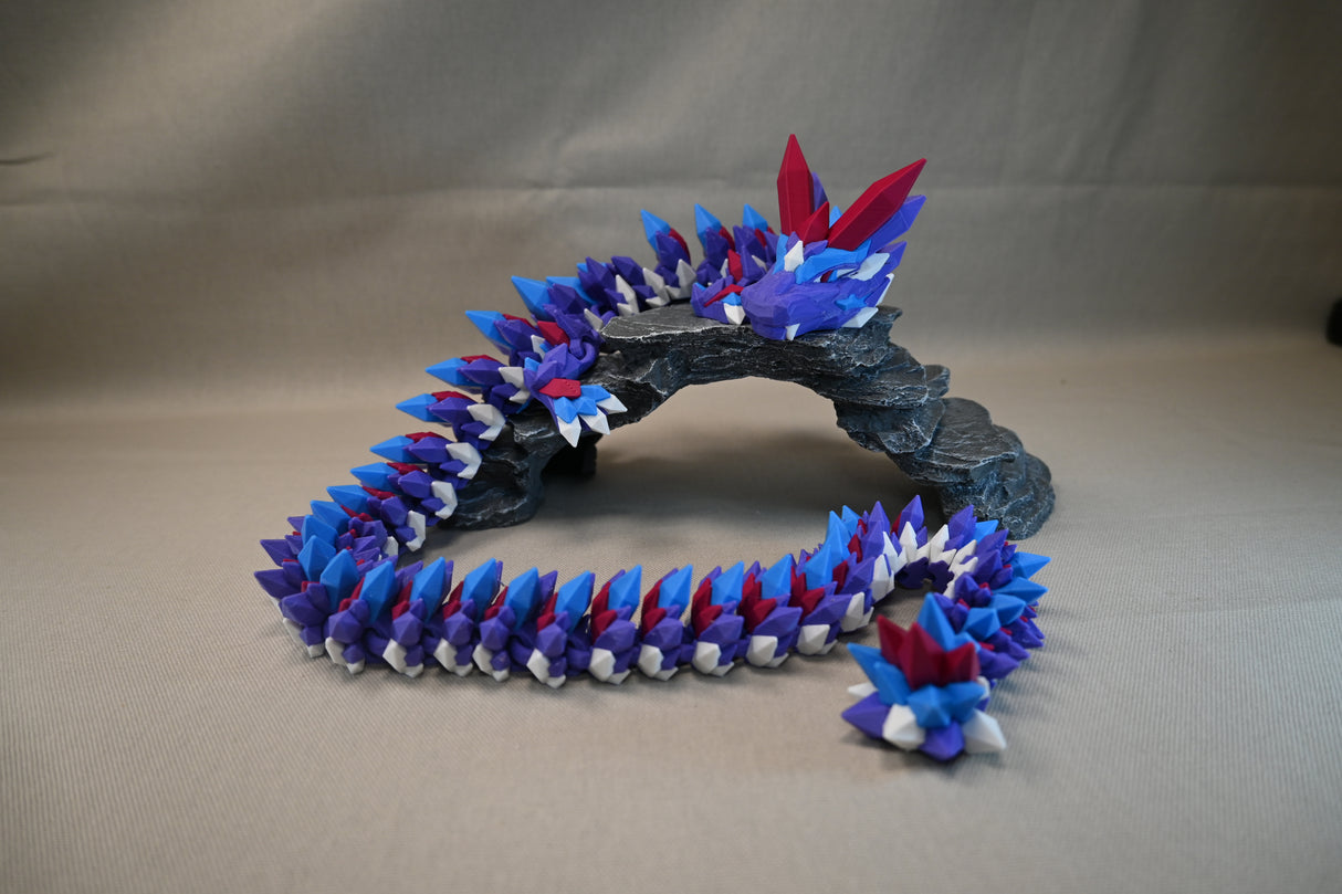 Crystal Dragon (No Wings Quad Colour) - Standard Size