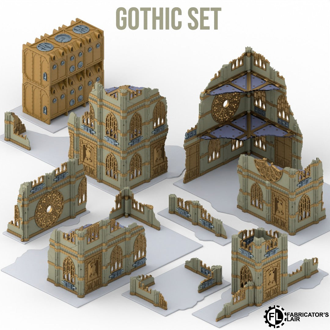 11th Edition Foldable Terrain - Gothic Set