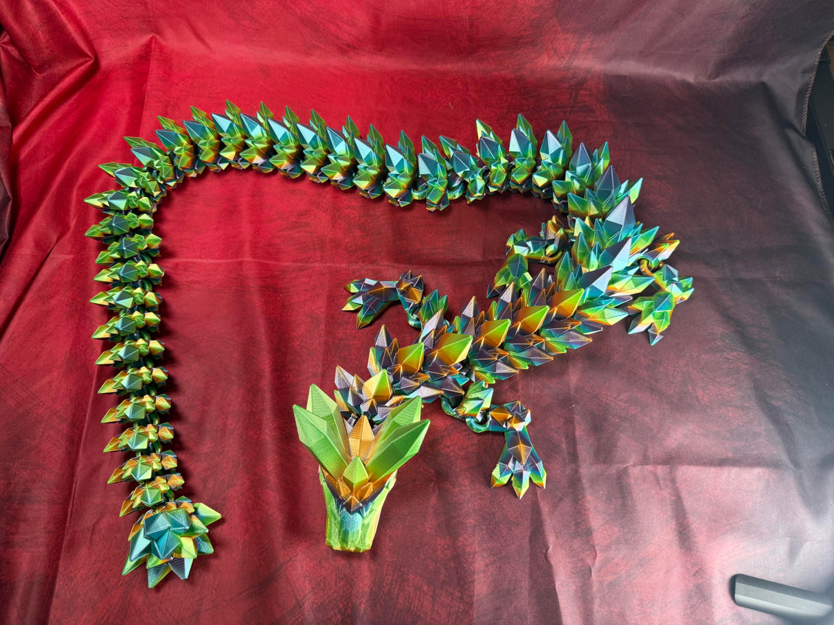 Crystal Dragon (No Wings) - EXTRA Extra Large Size Approx. 137cm long