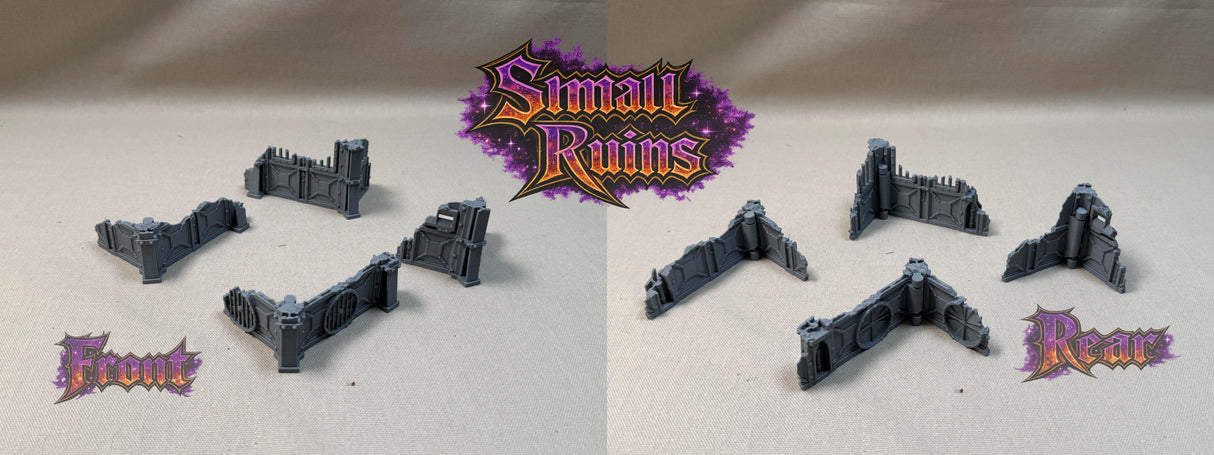 11th Edition Compatible Folding Terrain – Small Ruins (Armoured Theme)