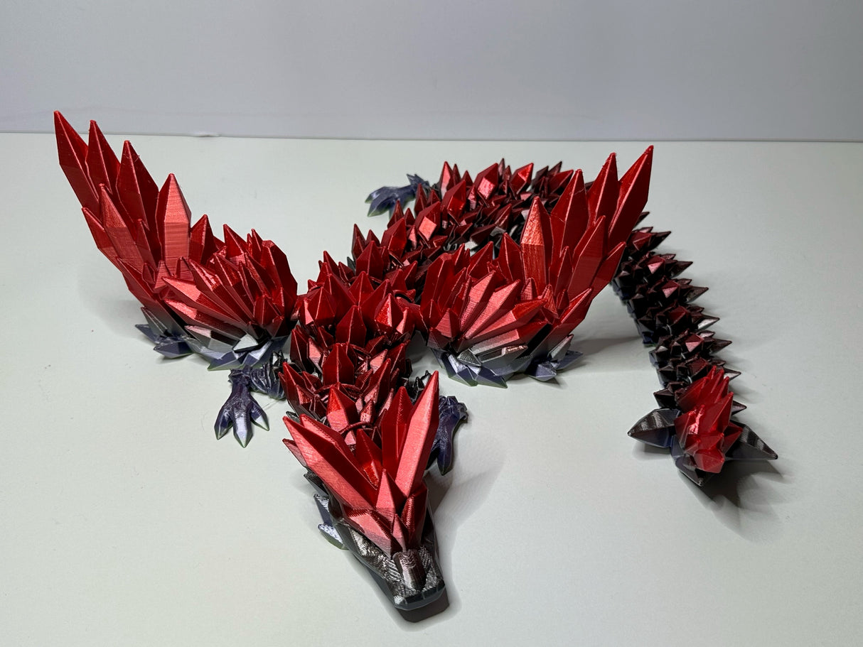 CrystalWing Dragon (Single Colour Filamnet) - Standard Size