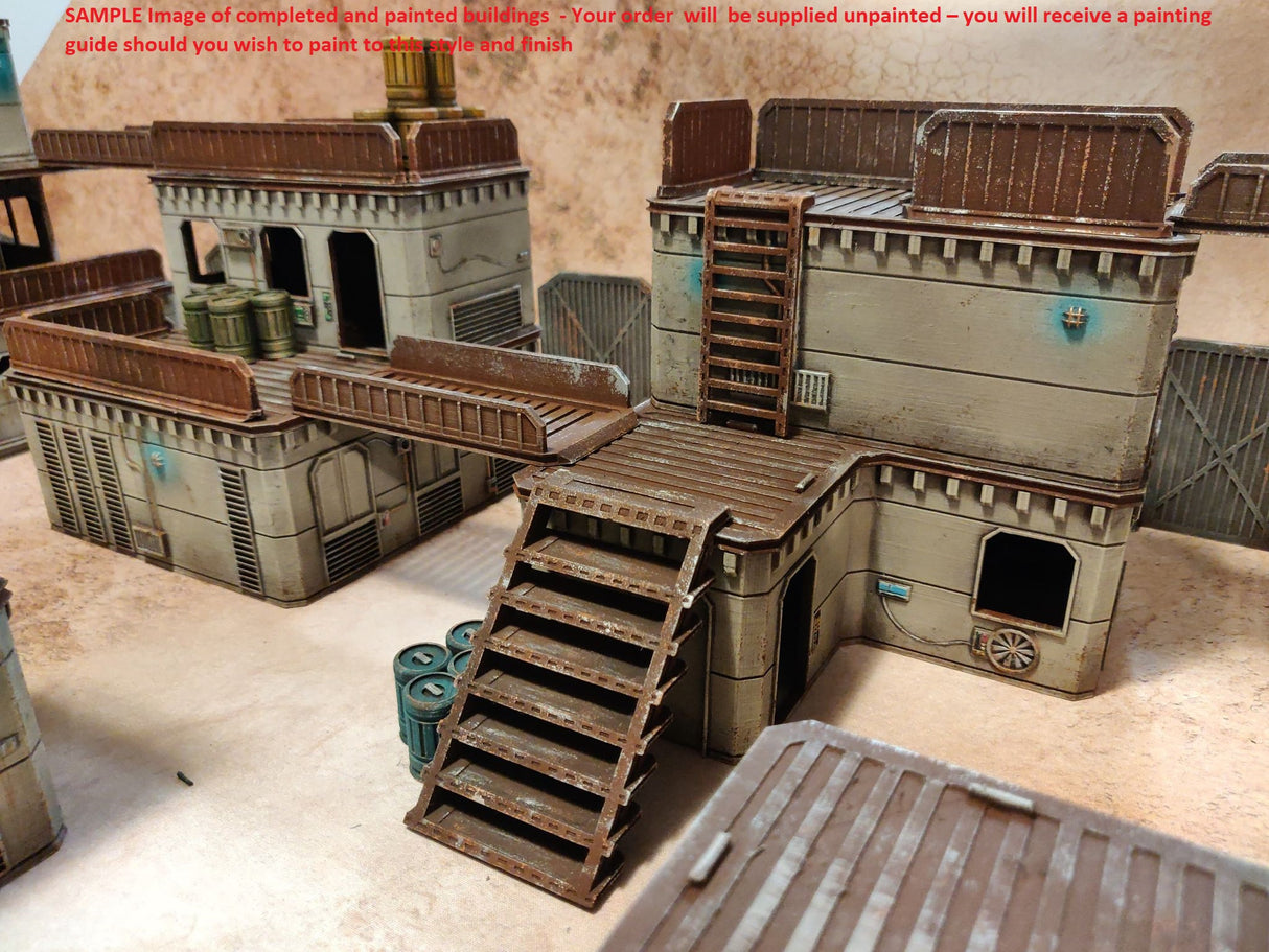 Industrial Enclave 3D Modular Tabletop Terrain