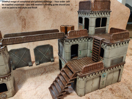 Industrial Enclave 3D Modular Tabletop Terrain