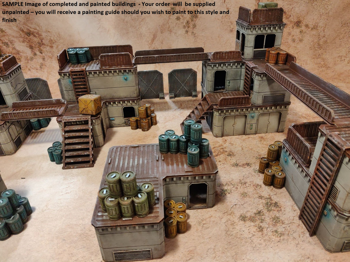 Industrial Enclave 3D Modular Tabletop Terrain
